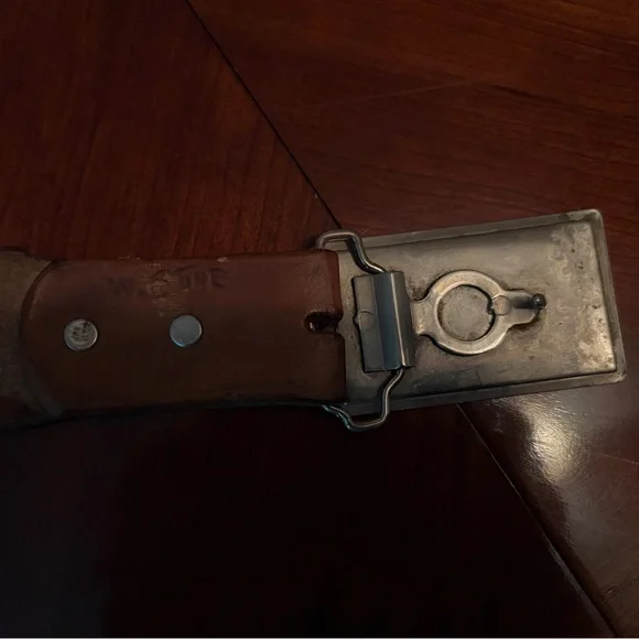 Vintage Western Belt with Vintage Buckle - Picture 8 of 12